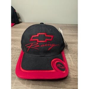 Chevrolet Racing Hat‎ Cap Black Red Embroidered Official Licensed Product